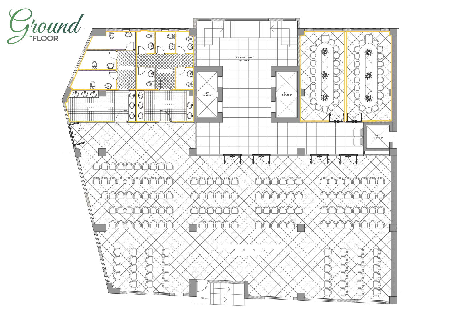 Serene Heights Nathia Gali ground floor alternate plan layout