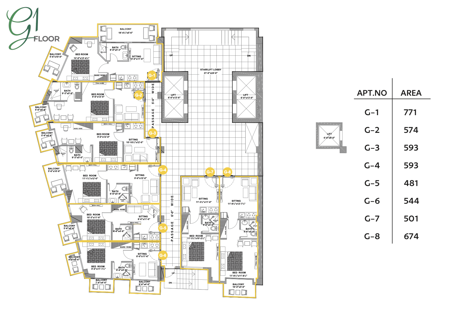 Serene Heights Nathia Gali ground floor architectural plan layout